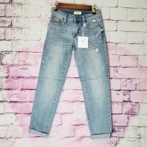 PISTOLA MASON MID RISE GIRLFRIEND DISTRESSED JEANS NWT 24
